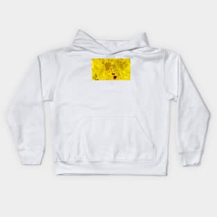 Yellow Marble Texture Kids Hoodie